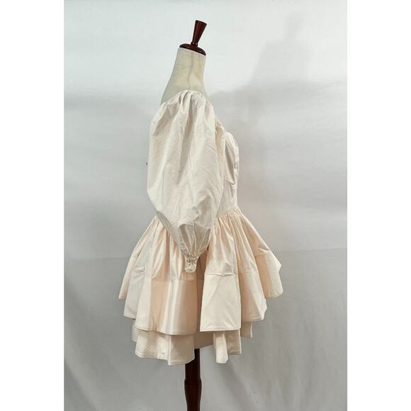 SELKIE Sz XXL Lickety Split Vacation Dress Pale Pink Puff Mini NWT - Picture 6 of 14